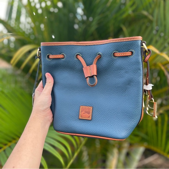 NWT Dooney & Bourke Small Drawstring Bag • Jeans - Picture 4 of 16